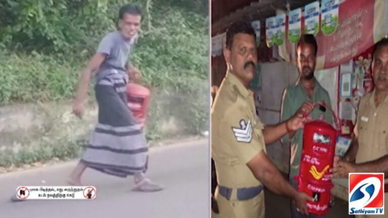 Post Box உடன், மதுபோதையில் சுற்றிய நபரால் பரபரப்பு