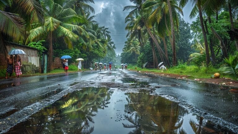 வெளுத்து வாங்கும் கனமழை…கேரளாவுக்கு ரெட் அலெர்ட்