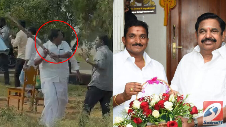 உருட்டு கட்டையுடன் அதிமுக பிரமுகர் : கந்து வட்டி வசூலிப்பதற்காக அடாவடி