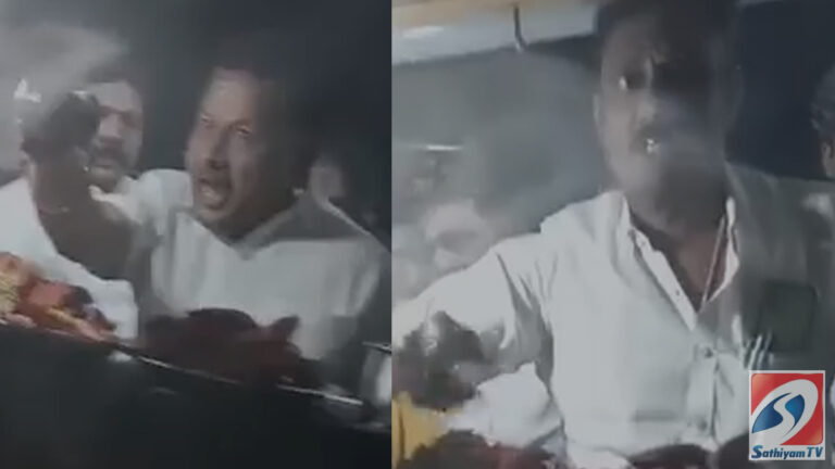 “நாளைல இருந்து ஒரு கடை இருக்காது” – அராஜகத்தில் ஈடுபட்ட திமுகவினர்