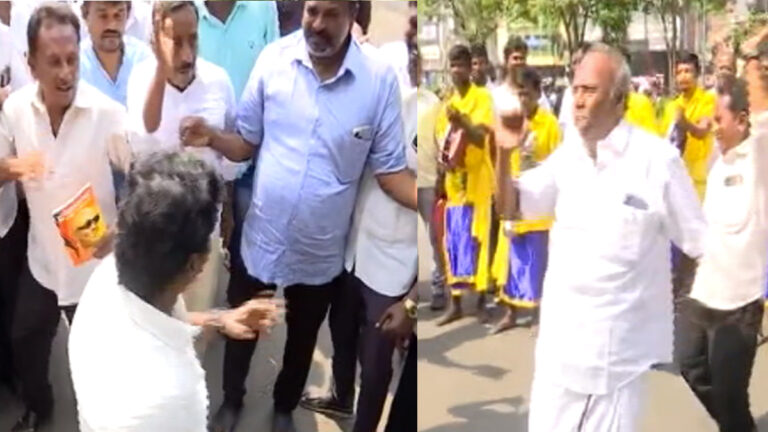 அண்ணா அறிவாலயத்தில் திமுகவினர் பட்டாசு வெடித்து கொண்டாட்டம்