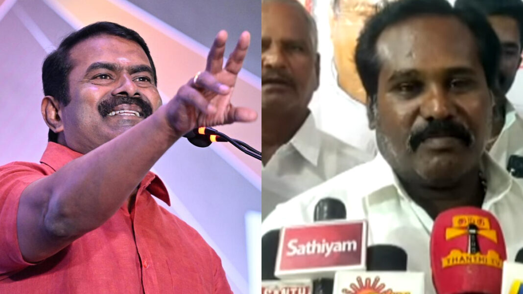 பாஜகவின் கைக்கூலியாக சீமான் மாறிவிட்டார் : கட்சியிலிருந்து விலகிய செயலாளர்  பேட்டி - Sathiyam TV