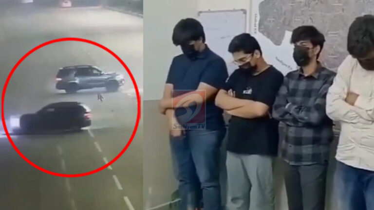 சொகுசு காரில் சாகசம் செய்த 2 மாணவர்கள் கைது