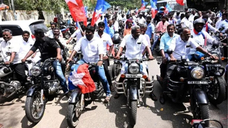 புல்லட் பேரணி நடத்திய 170 விசிகவினர் மீது வழக்குப்பதிவு