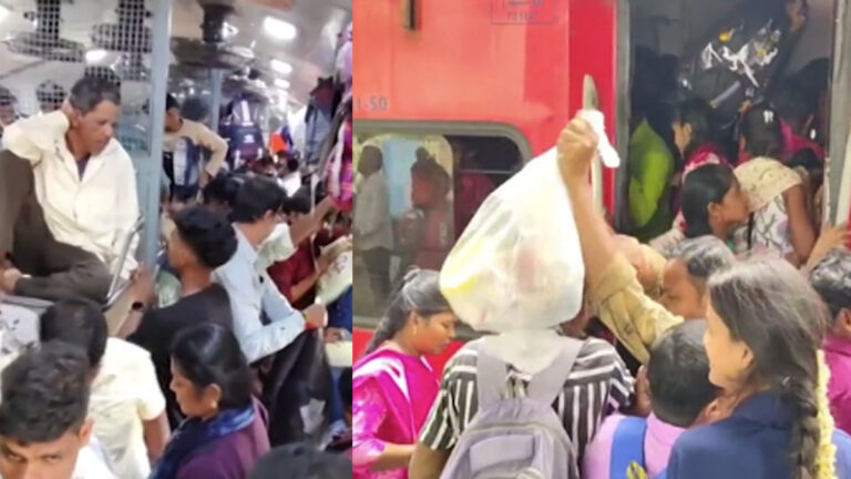 வட மாநில இளைஞர்களால் திருப்பூர் ரயில் நிலையத்தில் நிரம்பி வழியும் கூட்டம்