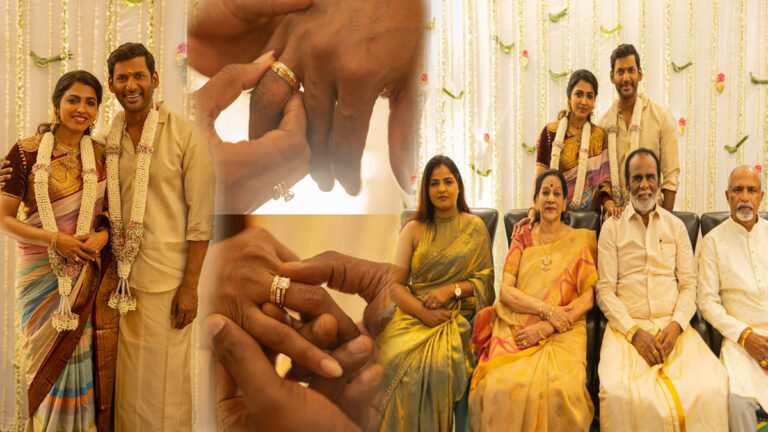 அந்த நல்ல செய்தி இதுதானா?? விஷாலுக்கு நிச்சயதார்த்தம் முடிந்தது…